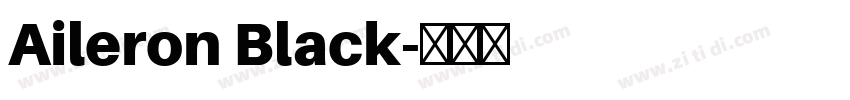 Aileron Black字体转换